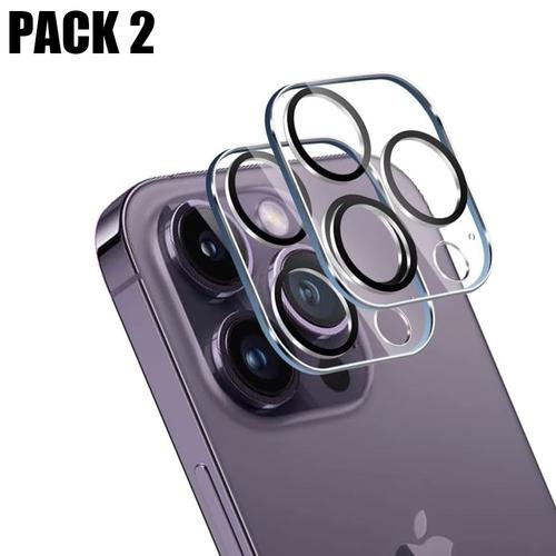 2 Protection Camera D'objectif En Verre Trempe Pour Iphone 14 Pro (6,1'')