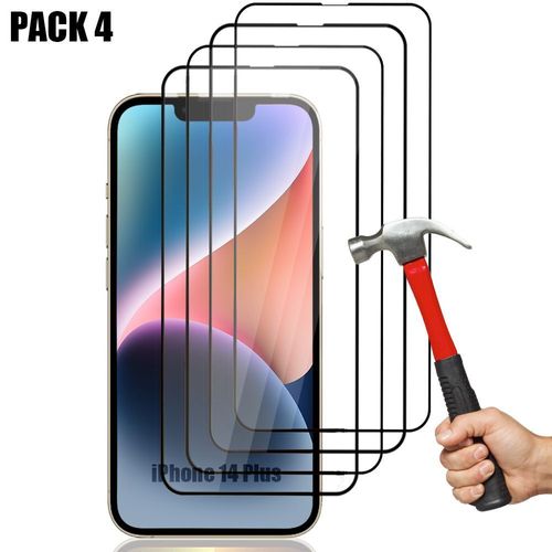 4 X Verre Trempe Integral Pour Iphone 14 Plus (6,7'') Protection D'ecran