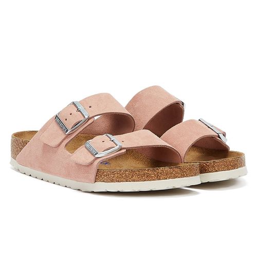 Birkenstock Arizona Suede Sandales Roses Pour