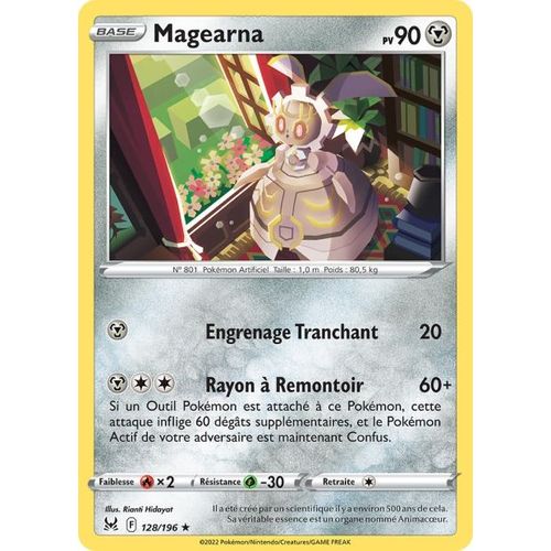 Carte Pokemon - Magearna - 128/196 - Rare - Eb11 Origine Perdue -