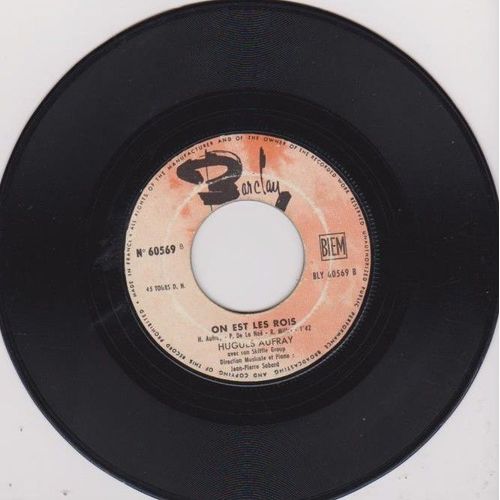 45 Sp Hugues Aufray - Dou Wakadou - Barclay 60 569 Biem 1965 Juke-Box