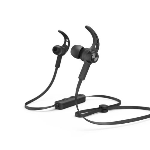 Casque Bluetooth® "Freedom Run", intra-aur., micro, tour d'or., noir