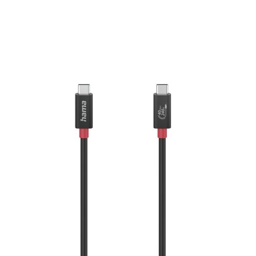 Câble USB-C, marq. élec., USB4 Gen3, 40 Gbit/s, 5 A, 240 W, 1,00 m