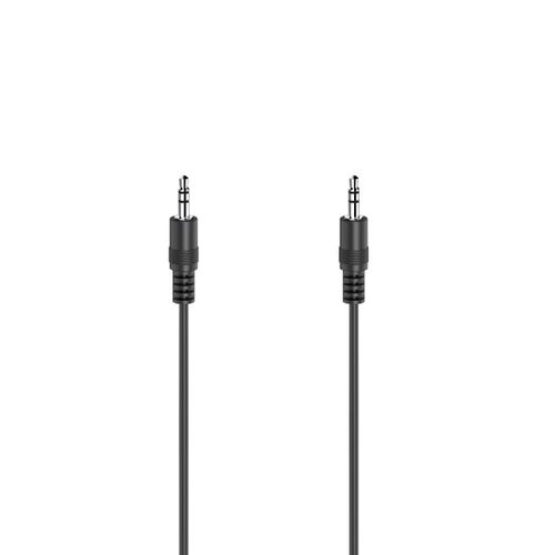 Câble audio, f. jack mâle 3,5 mm - f. jack mâle 3,5mm,stéréo, 0,5 m