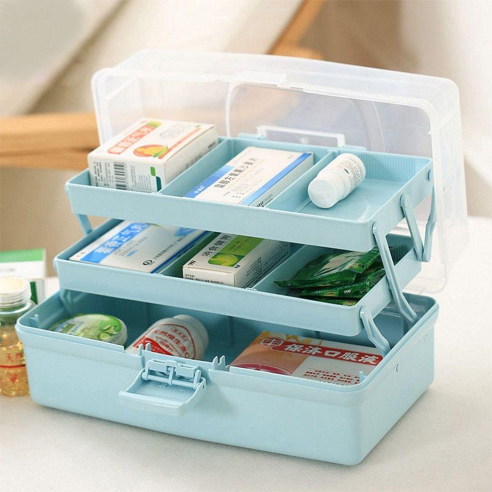 Soy2 1 Pieces Boîte De Rangement En Plastique Polyvalent Pratique Durable  Portable Organisateur Boîte De Rangement Conteneur Pour Bureau À Domicile