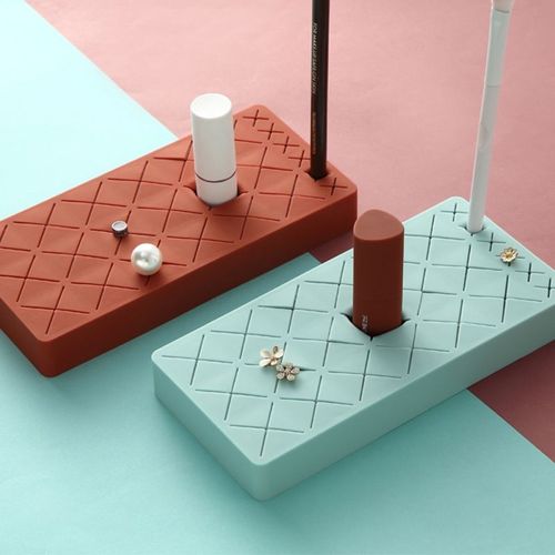 Ctiy 24 Grille Menage Rouge À Levres Etagere De Rangement Silicone Cosmetique Etagere De Rangement Cosmetique Organisateur Pour Chambre Boîte De Rangement