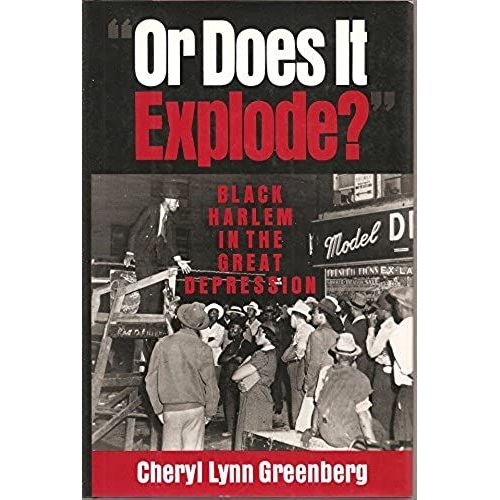 "Or Does It Explode?": Black Harlem In The Great Depression