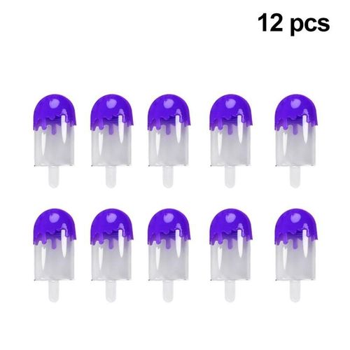 12 Pièces Popsicle Boîte À Bonbons Créatif Drôle Personnalisé Popsicle Boîte De Rangement De Bonbons (Rouge)