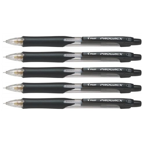 Pilot Lot De 5 Porte-Mines Ecologique Progrex Begreen 0,3mm Noir