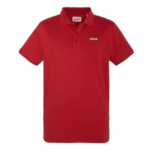 Polo Rouge Homme Schott S0022