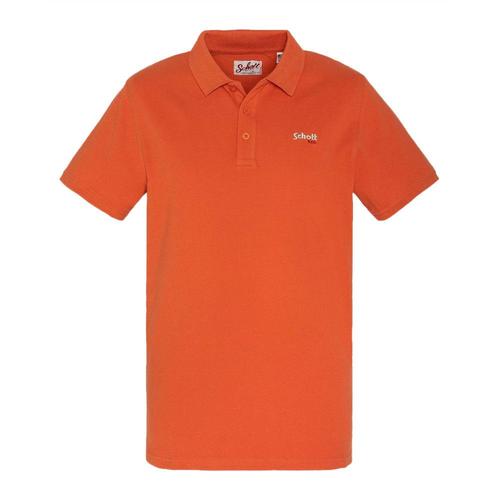 Polo Orange Homme Schott S0022