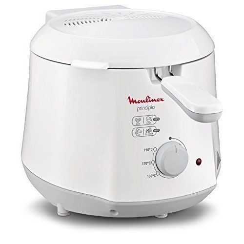Moulinex Principio AF230170 - Friteuse - 1.2 litres - 1 kWatt - blanc/gris