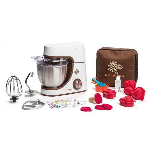 Moulinex Robot Pâtissier QA51k110 Masterchef Gourmet Baking With Kids,  Acier Inoxyable, 4.6 L, Inox