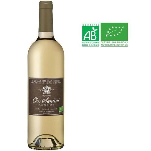 Clos Santini Muscat Du Cap Corse - Vin Blance De Corse - Bio
