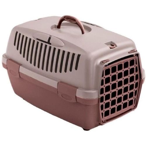 Box De Transport - Kerbl - Gulliver 1 - 48 X 32 X 31 Cm - Pink / Marron