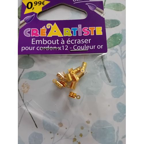 Embout À Écraser Doré