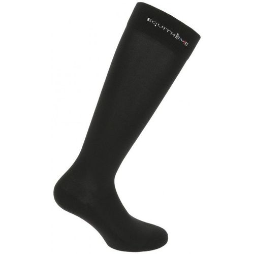 Chaussettes Equithème "Classic" Noir - Taille 39-41 : Le Confort Des Cavaliers À Cheval