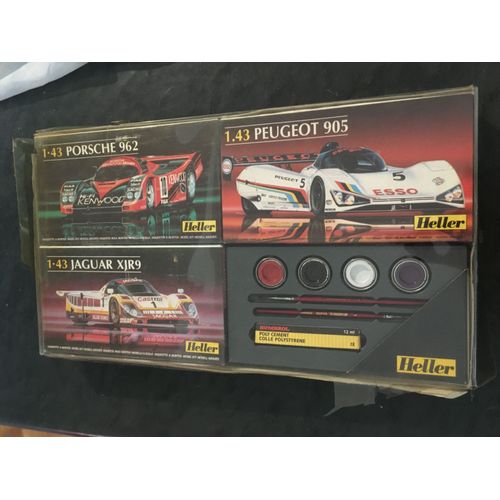 Coffret Maquettes Heller Collection 1: 43 Porsche / Jaguar / Peugeot-Heller