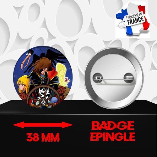 Badge À Épingle 38 Mm Manga Albator Captain Harlock 268