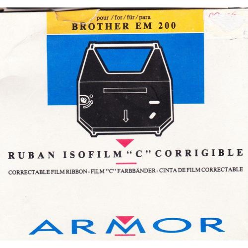 Ruban isofilm "c" corrigible pour machine à écrire BROTHER EM 200 - ARMOR