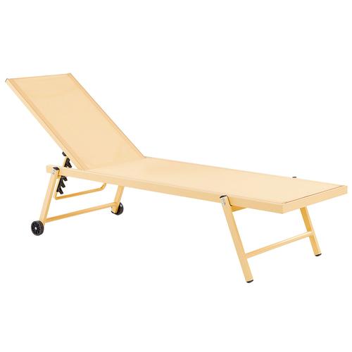 Chaise Longue En Aluminium Jaune Portofino