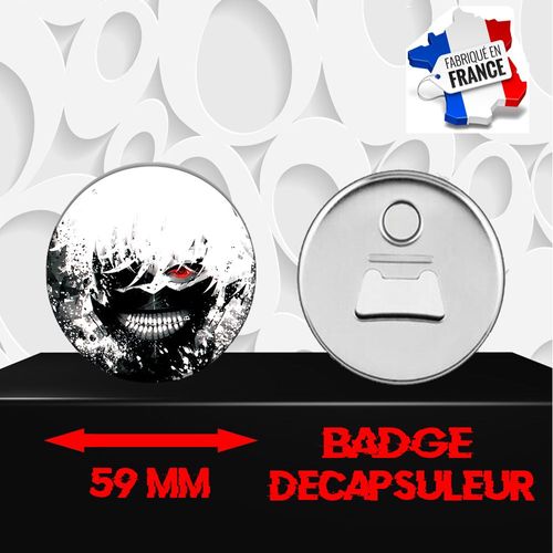Magnet Décoratif Décapsuleur Aimanté 59 Mm Manga Tokyo Ghoul 256
