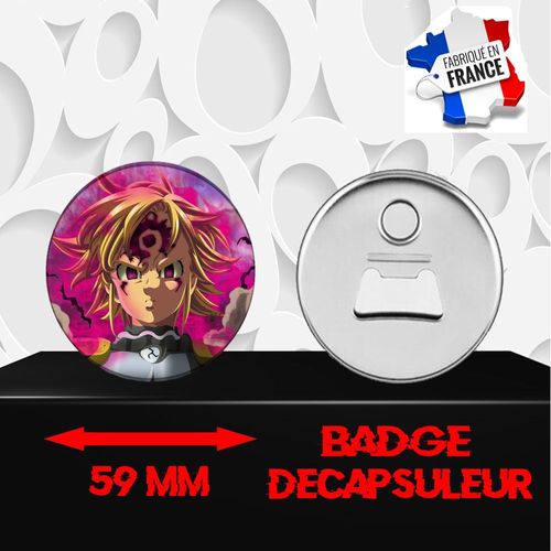 Magnet Décoratif Décapsuleur Aimanté 59 Mm Manga Seven Deadly Sins 280