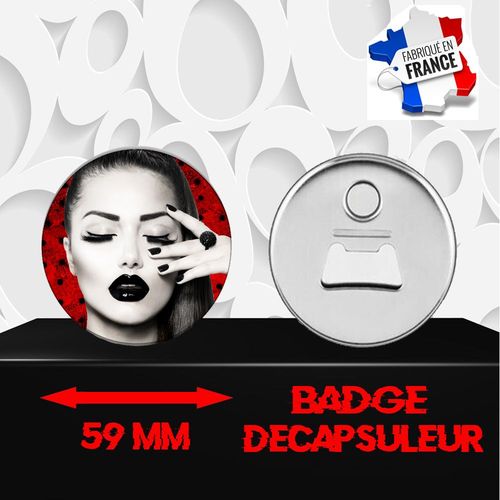 Magnet Décoratif Décapsuleur Aimanté 59 Mm Glamour 306