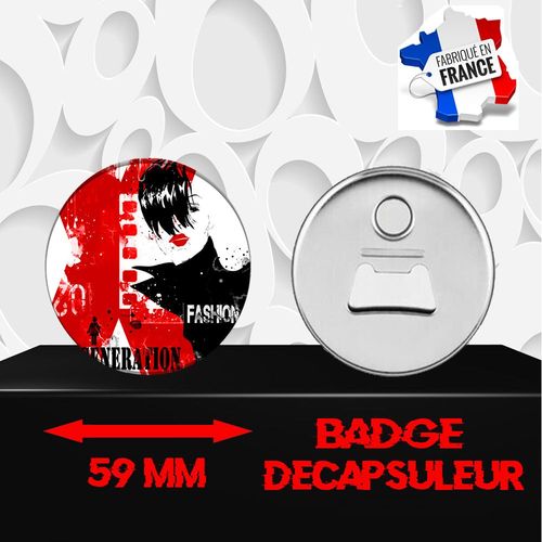 Magnet Décoratif Décapsuleur Aimanté 59 Mm Glamour 314