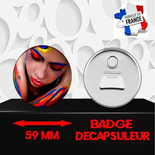Magnet Décoratif Décapsuleur Aimanté 59 Mm Glamour 328