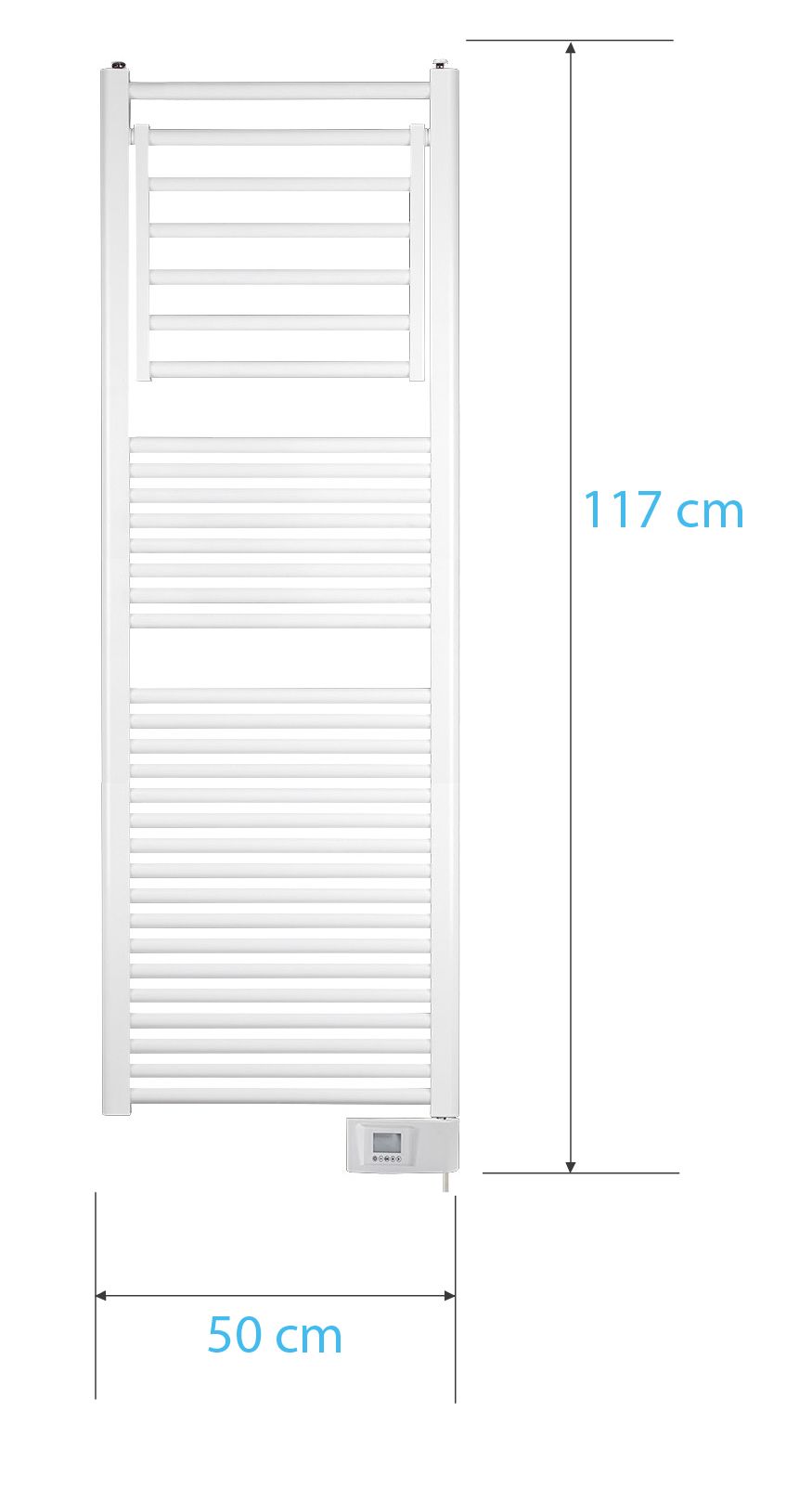 sèche-serviettes électrique avec soufflerie Stendino 500W