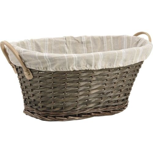 Panière À Linge En Éclisse Et Coton