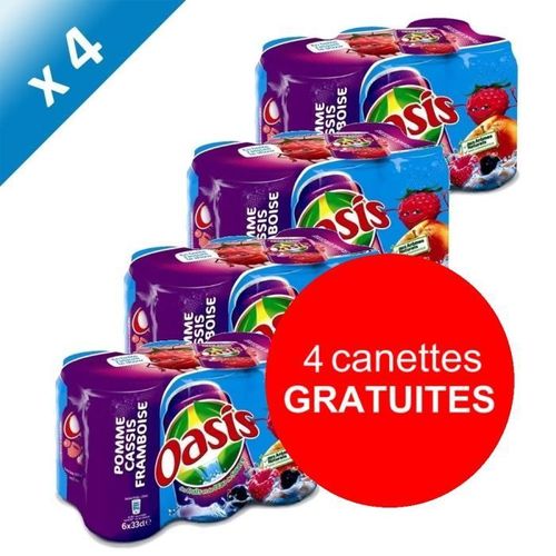Oasis Pomme Cassis Framboise 6x33cl (X4)