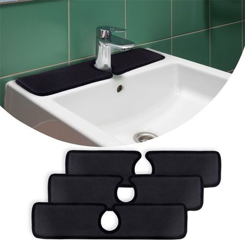 3 Pièces 15x5in, Tapis Absorbants Pour Robinet, Tampons De Séchage À L'eau Derrière Le Robinet,Tapis Absorbant De Robinet Pour La Cuisine