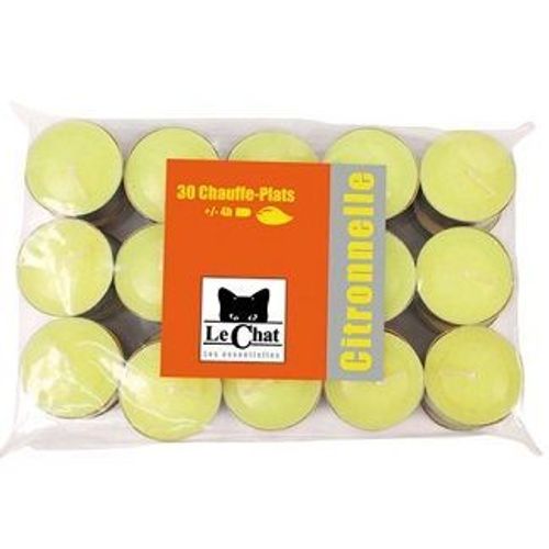 Bougie Chauffe-Plat À La Citronnelle - X30 De Le Chat