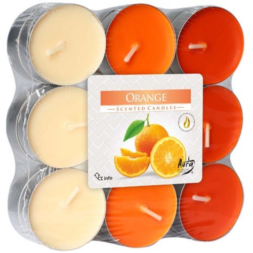 18 Bougies Chauffe-Plat Senteur Orange Parfum D'ambiance Intérieur