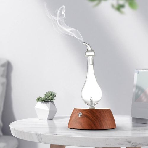 Diffuseur D'arôme À Base De Bois, Machine De Nébulisation Avec 7 Couleurs De Lumières, Diffuseur D'huile Essentielle À Spray Froid Pour Chambre À Coucher, Bureau De Yoga 50ml 