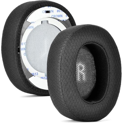Coussinets de rechange pour casque JBL E55BT E55 BT - Isolation du bruit - Mousse à mémoire de forme et en tissu