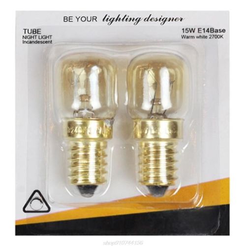 2 ampoules résistantes aux hautes températures pour four à micro-ondes, 220V E14, 300 degrés, 15/25W 193F