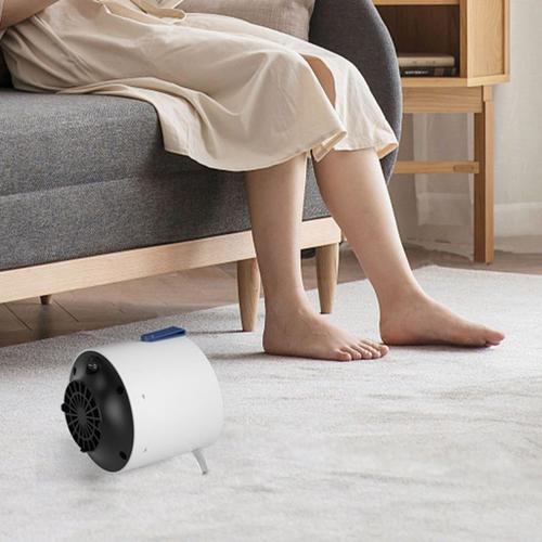 Chauffage d'appoint blanc 500W, petit appareil à économie d'énergie, chauffage efficace des pieds, pour chambre, bureau, cadeau de noël