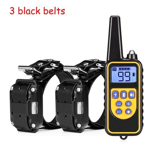 As Show - Black 3belt - Collier À Choc Électrique Automatique Pour Chien, Dispositif'arrêt Des Aboiements, Entraînement Pour Chiots