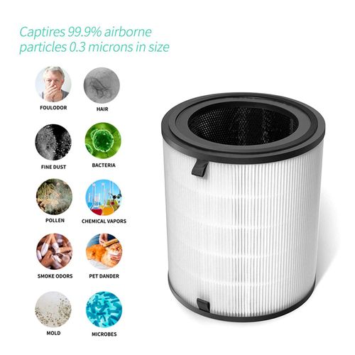 Filtre de remplacement de purificateur d'air, True HEPA, filtre de purificateur d'air pour Levoit -H133-RF
