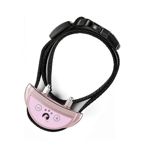 Rose - Collier Anti Aboiement Avec 1 5 Niveaux De Choc Électrique, 1 Pièce, Original, Chargeur Usb, Pour Chiens