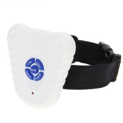 Blanc - Collier Anti Aboiement Pour Chien, Répulsif Électrique Ultrasonique, Contrôle Pour Chiot, Collier'entraînement Pour Animaux De Compagnie, Choc Pour Chien, Fournitures