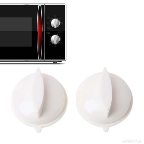 interrupteur de commande en plastique pour four à micro-ondes, 2 pièces, bouton rotatif, minuterie, 44x36x18mm, universel