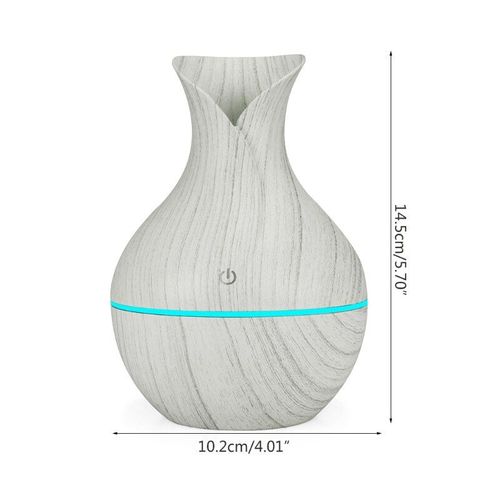 humidificateur d'air intelligent, Grain de bois lumineux coloré, brumisateur USB, arôme de beauté