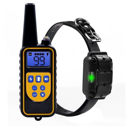 Pour 1 Chien - Collier Électrique Anti Aboiement Ultrasonique Pour Chien, Télécommande Pour Chiot, Entraînement Avec Choc Électrique, Produits Pour Animaux De Compagnie