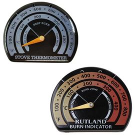 Ventilateur de cheminée magnétique en bois, thermomètre de poêle avec sonde sensibilité domestique outil de four de Barbecue
