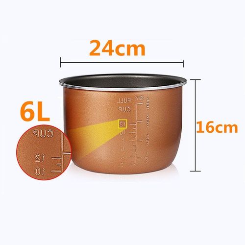 Revêtement De Autocuiseur Électrique 6l, Bol De Multicuiseur, Poêle Antiadhésive, Double Pulvérisation