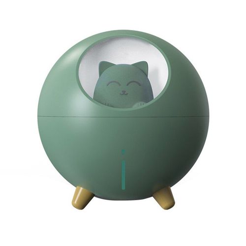 Humidificateur d'air rond pour chat mignon, brumisateur USB, diffuseur d'arôme, reconstituant la beauté, fonctionnement Ultra-silencieux, brumisateur humidificateur d'air C